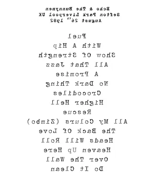 Echo and The Bunnymen Denver