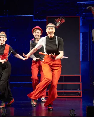 Benched theatre performance